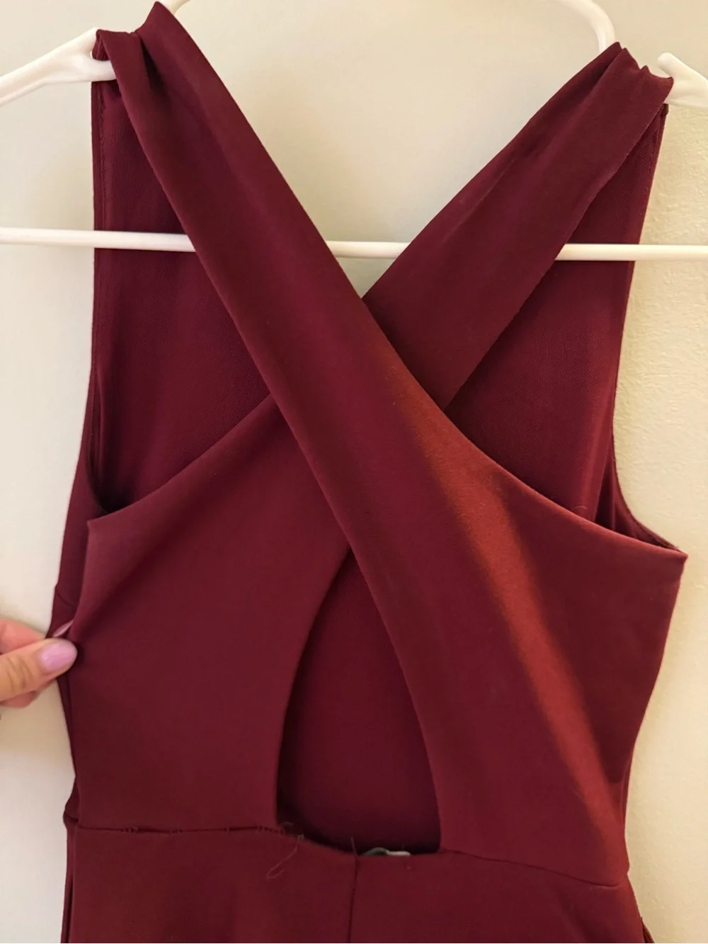 Francesca's Collections Sleeveless Wine Midi Dress